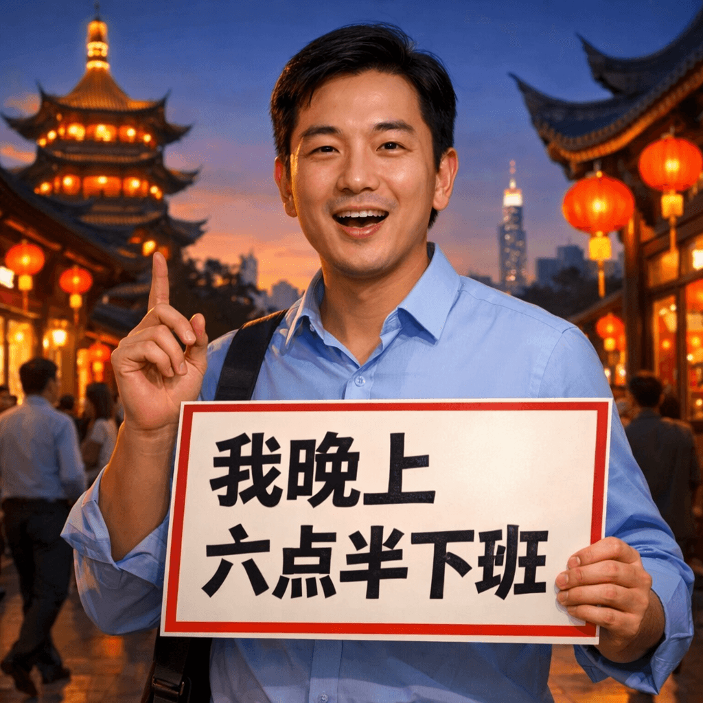 7-dars: 我晚上...